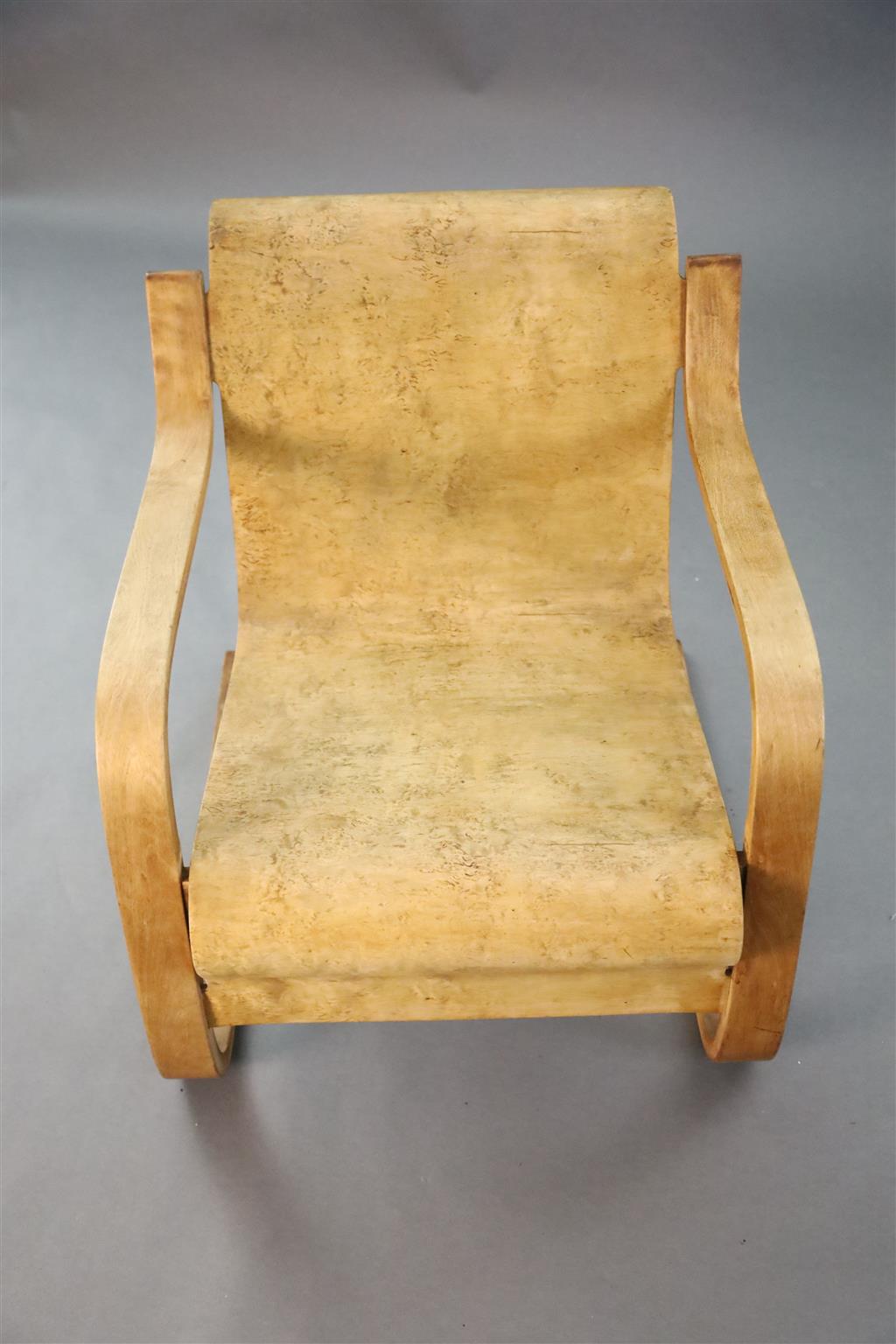 An Alvar Aalto for Finmar Ltd model 31 cantilever chair, W.1ft 11.75in. D.2ft 4in. H.2ft 3in.